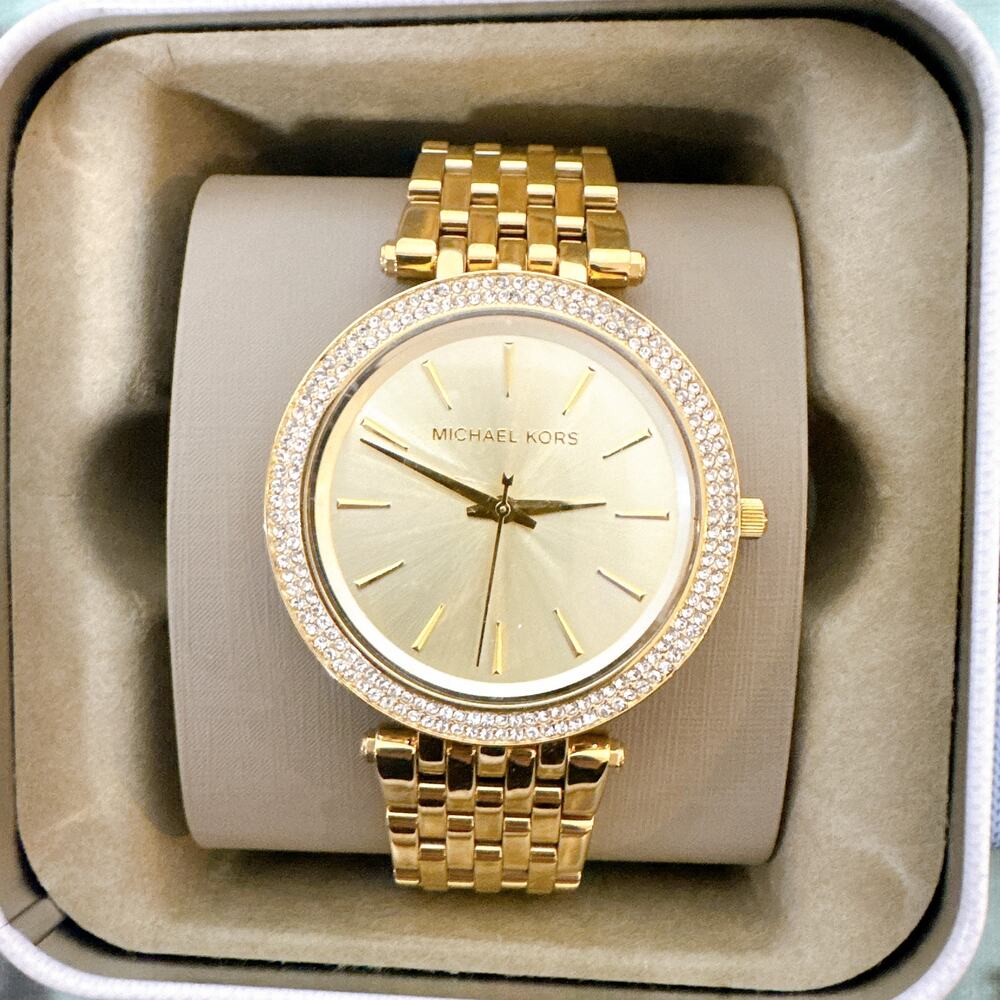 Michael Kors MK3191 Darci Gold-Tone Stainless Steel Women's Watch - Picture 2 of 5